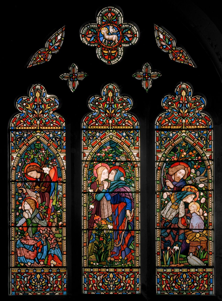 La Anunciación, la Visitación y la Natividad, c.1860 de E. and Halliday Burne Jones