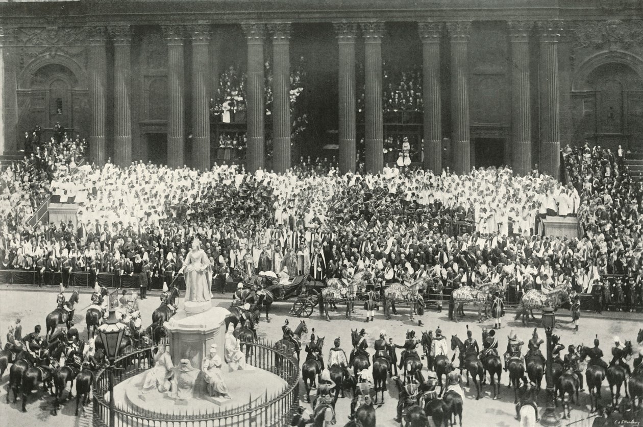 La ceremonia en San Pablo, Londres, 1897 de E. and S. Woodbury