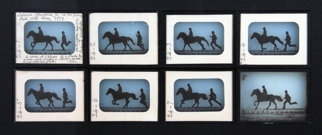 Leland Stanford Jr. en su pony Gypsy de Eadweard Muybridge