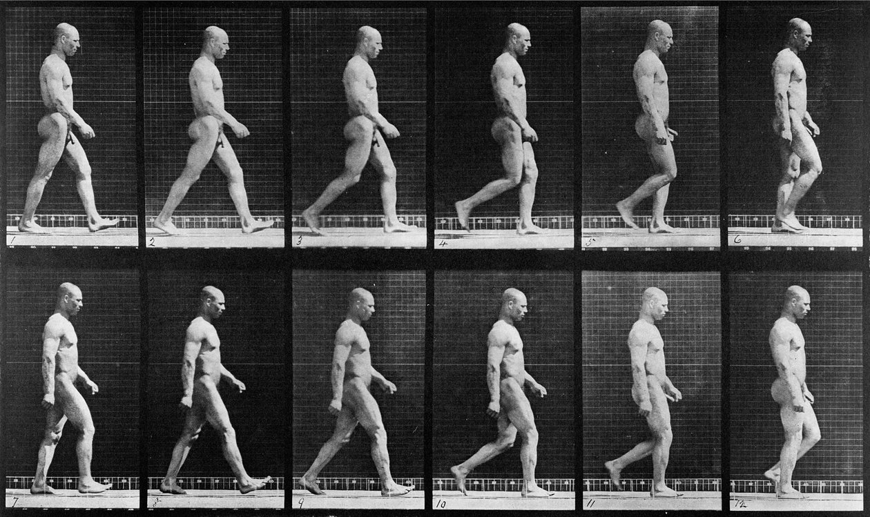 Hombre caminando, de 