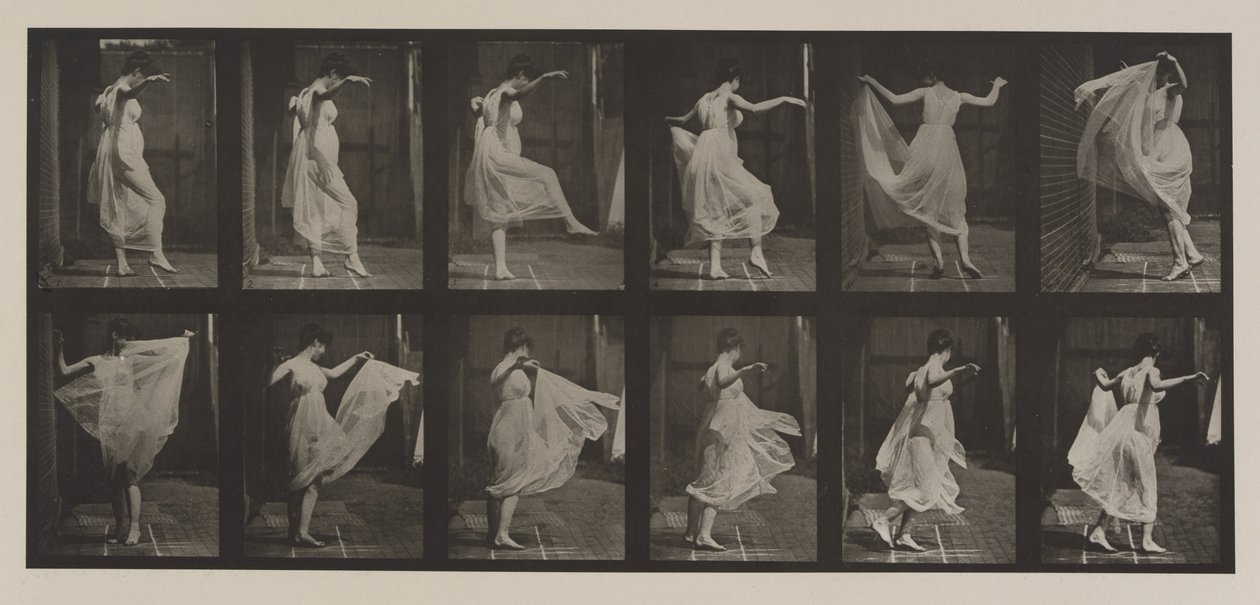 Placa Número 188. Baile (fantasía), 1887 de Eadweard Muybridge