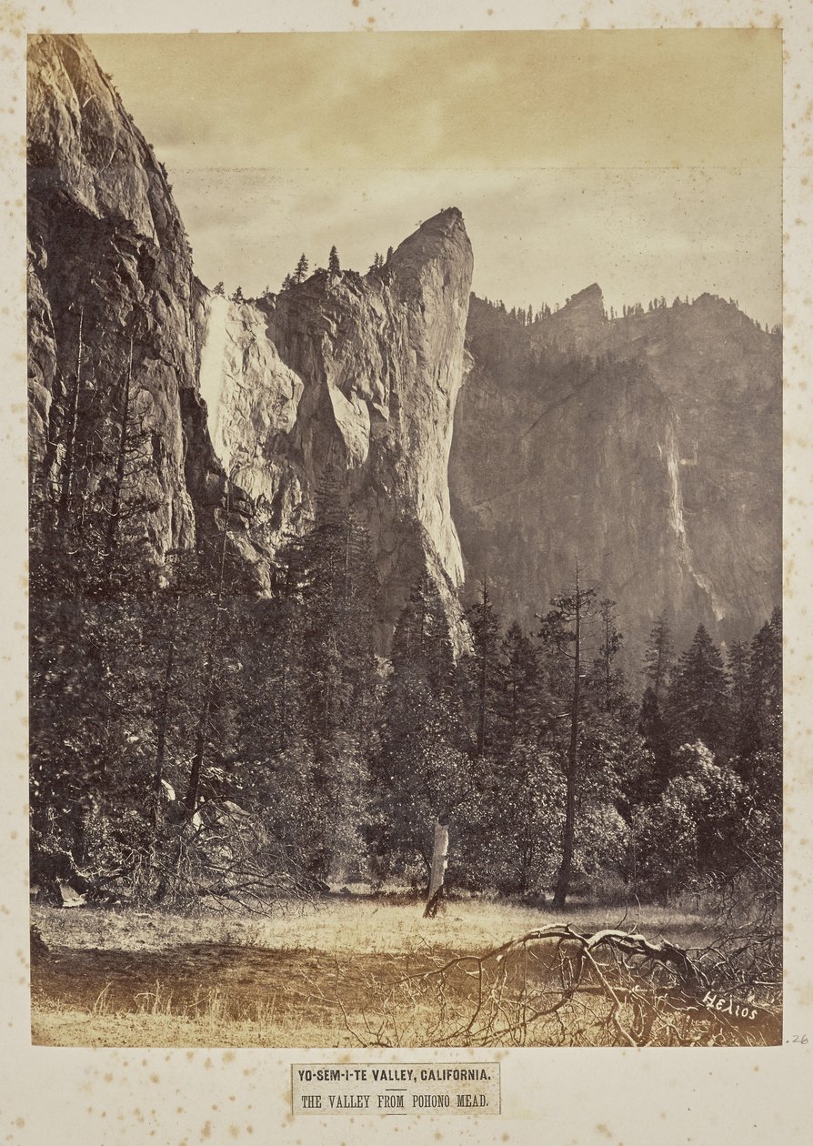 Valle de Yo-Sem-i-te, California. El valle desde Pohono Meadows de Eadweard J. Muybridge
