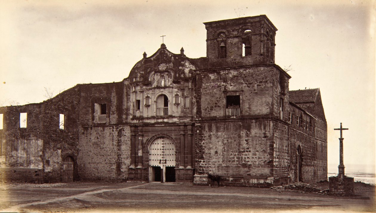 Iglesia de San Francisco, Panamá de Eadweard Muybridge