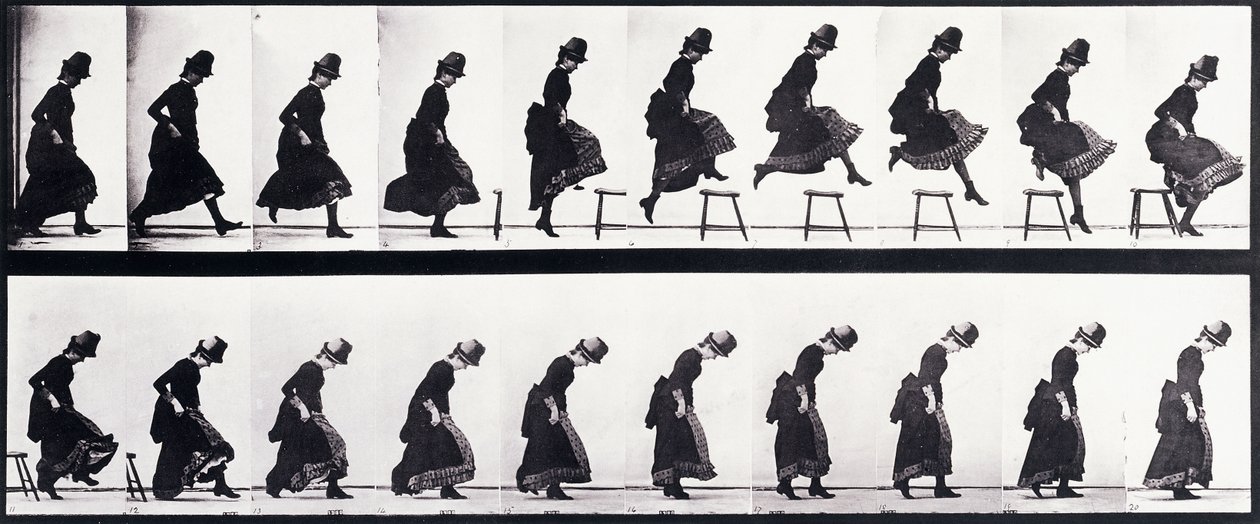 Estudio de movimiento, c.1872-1885 de Eadweard Muybridge