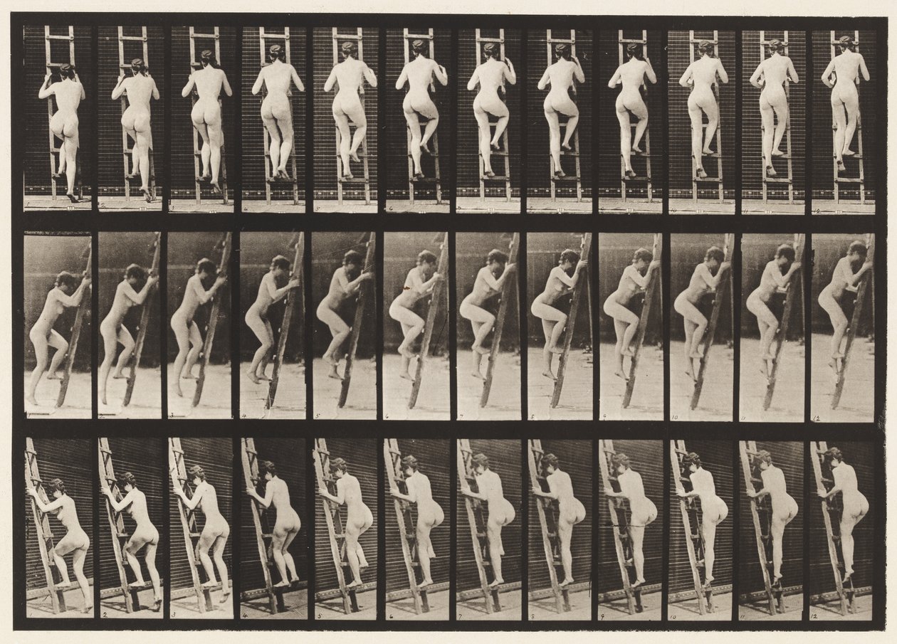 Placa 112. Subiendo una Escalera de Eadweard Muybridge