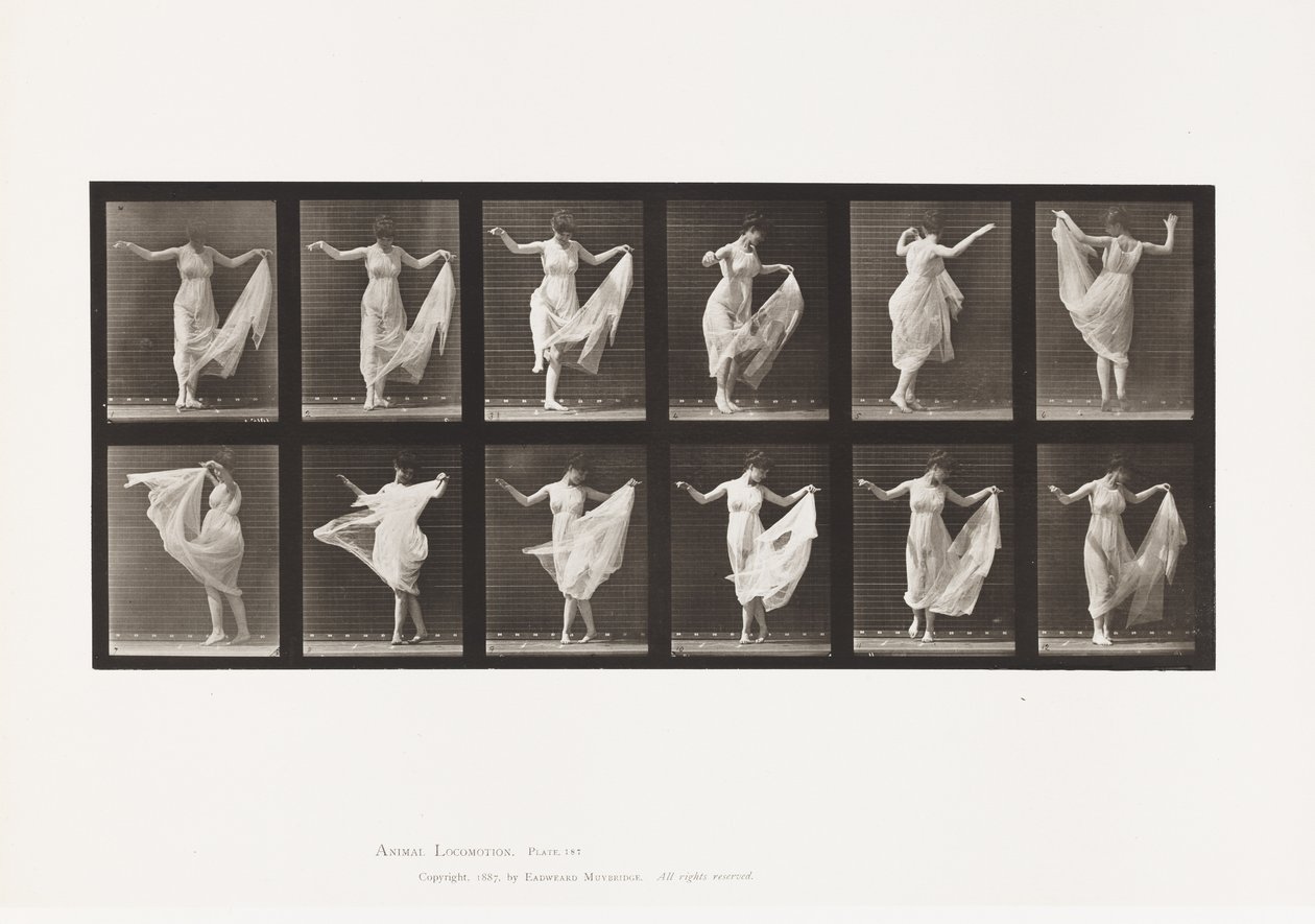 Placa 187. Bailando de Eadweard Muybridge