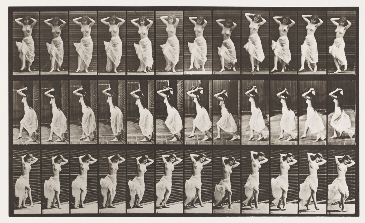 Placa 190. Bailando (Nautch) de Eadweard Muybridge