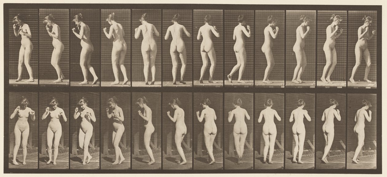 Placa 195. Bailando vals de Eadweard Muybridge