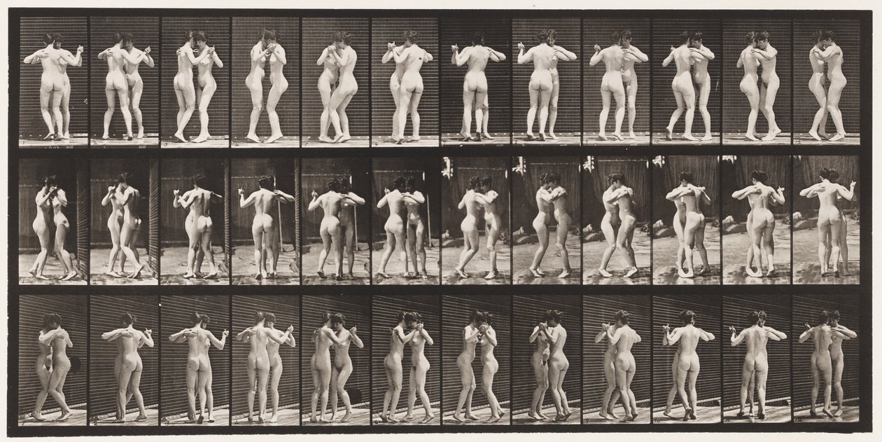 Placa 196. Bailando Vals, Dos Modelos de Eadweard Muybridge