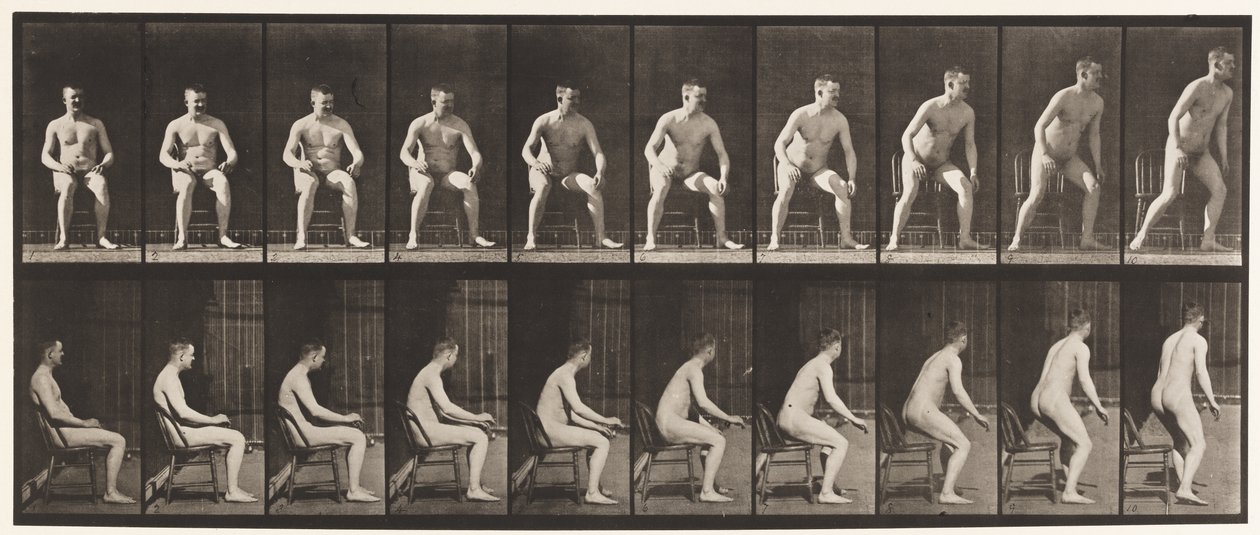 Placa 249. Levantándose de la silla de Eadweard Muybridge