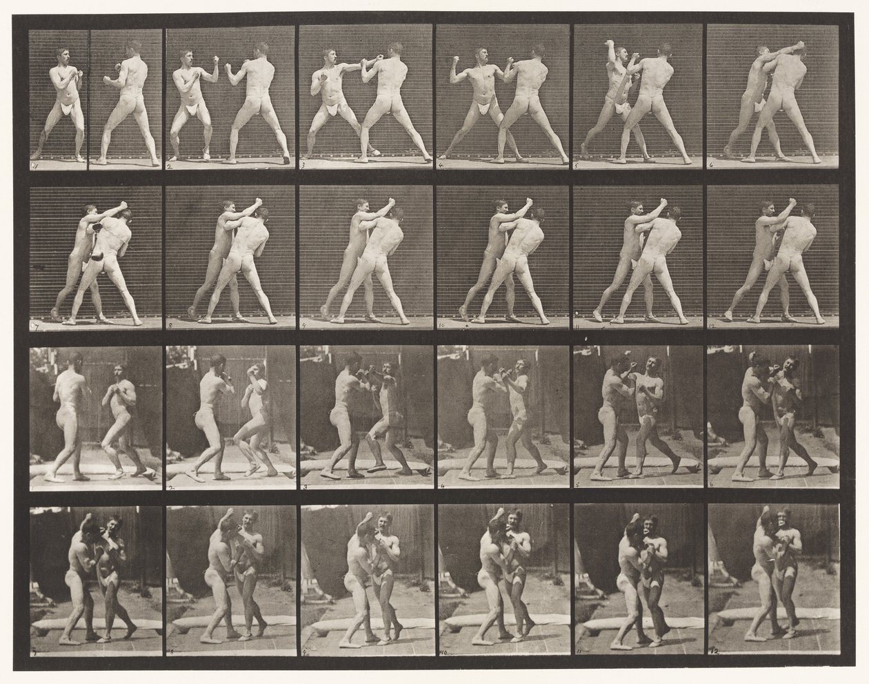 Placa 330. Boxeo; Contraataque Cruzado (Zapatos) de Eadweard Muybridge