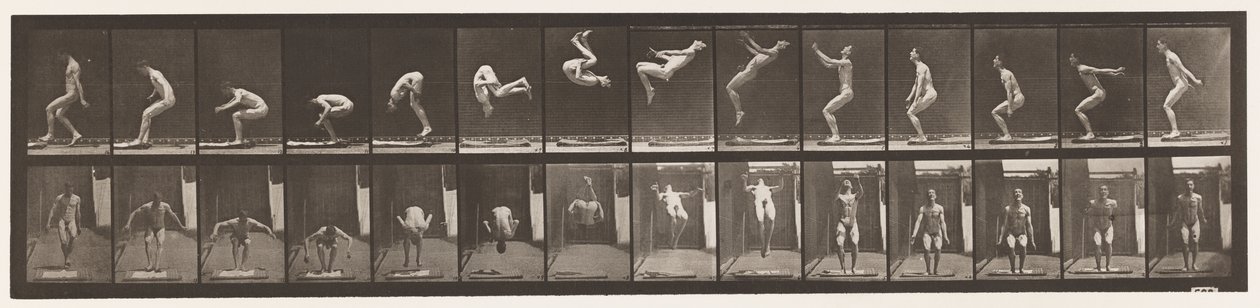 Placa 362. Salto mortal hacia atrás de Eadweard Muybridge