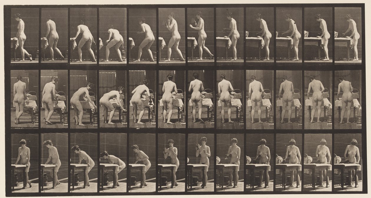Placa 435. Planchando la ropa de Eadweard Muybridge