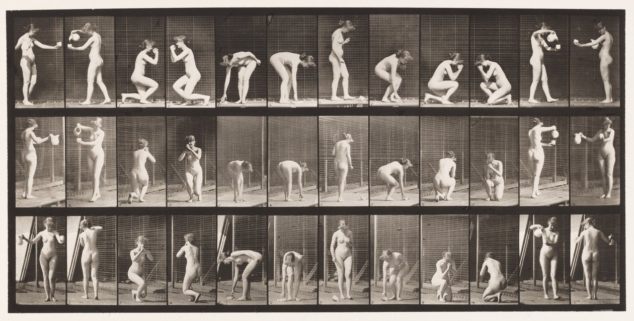 Placa 501. Diversos, Agachado, Arrodillado, etc. de Eadweard Muybridge