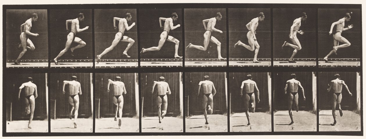 Placa 61. Corriendo a toda velocidad de Eadweard Muybridge