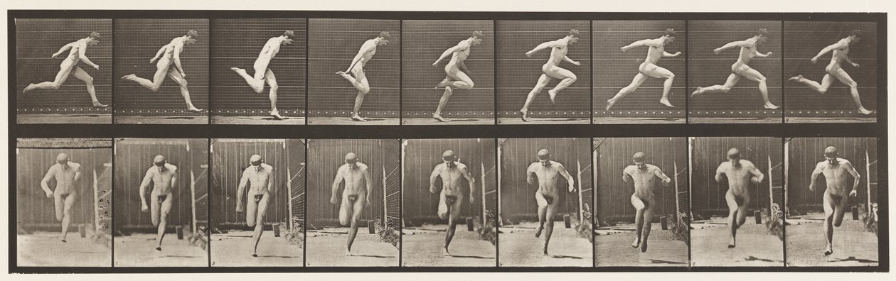 Placa 68. Corriendo, 1872-1885 de Eadweard Muybridge