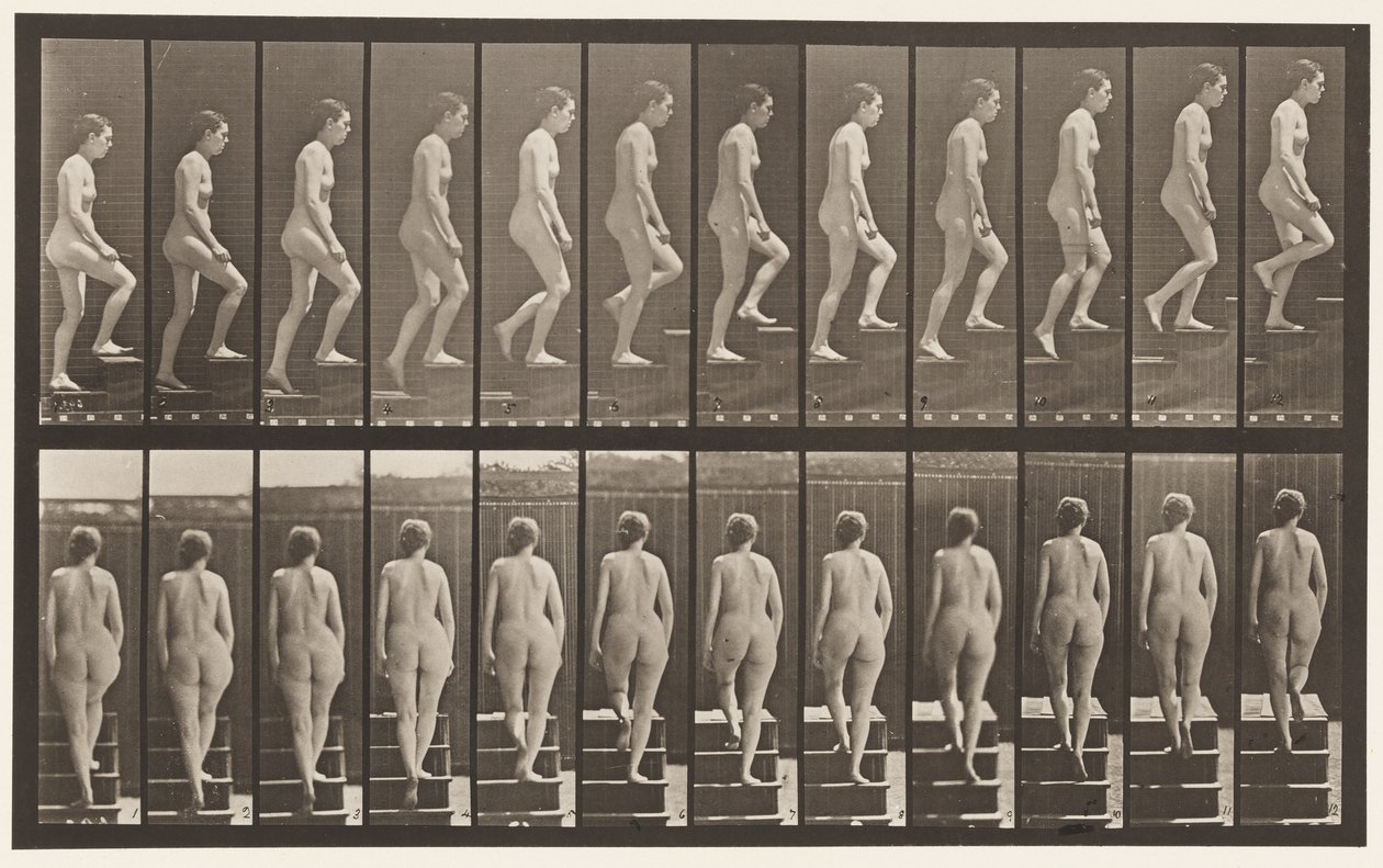 Placa 92. Subiendo Escaleras de Eadweard Muybridge