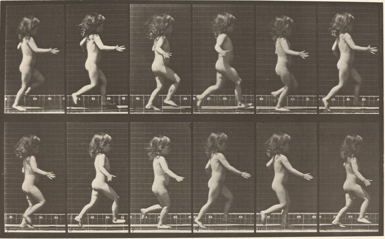Placa Número 469. Niño corriendo de Eadweard Muybridge
