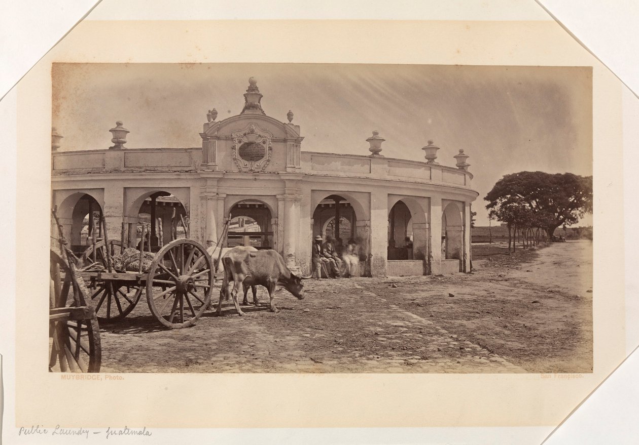 Lavandería pública, Guatemala de Eadweard Muybridge