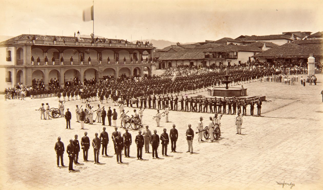 Recepción del artista, Quezaltenango, Guatemala de Eadweard Muybridge