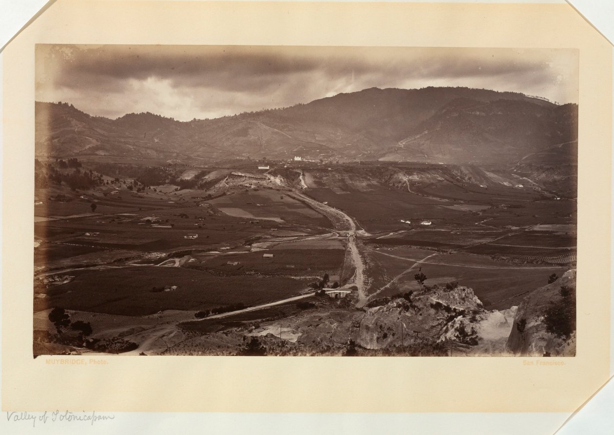 Valle de Totonicápan, Guatemala de Eadweard Muybridge