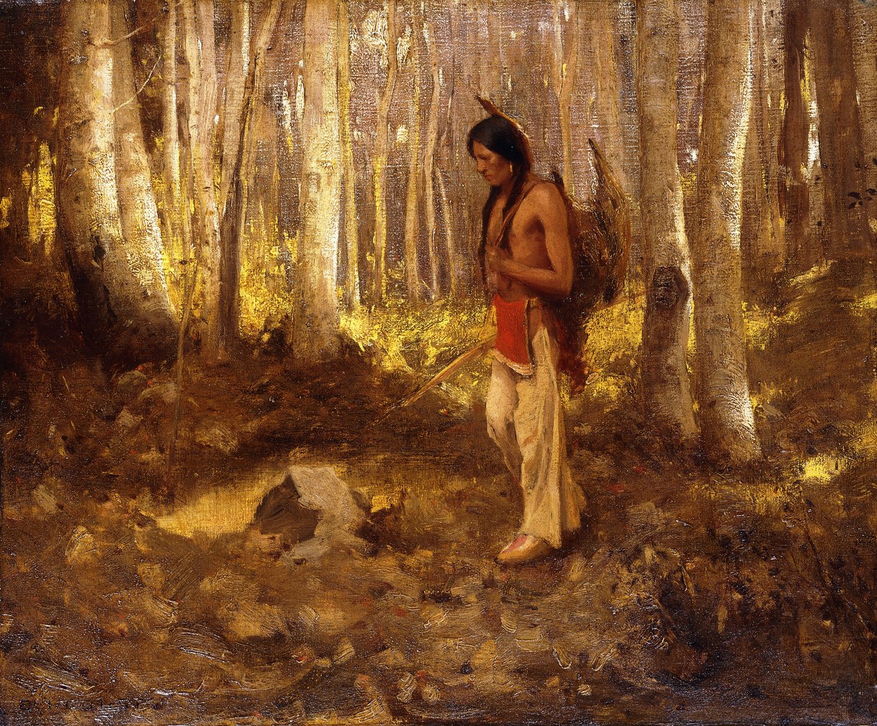 Cazador Solitario de Eanger Irving Couse