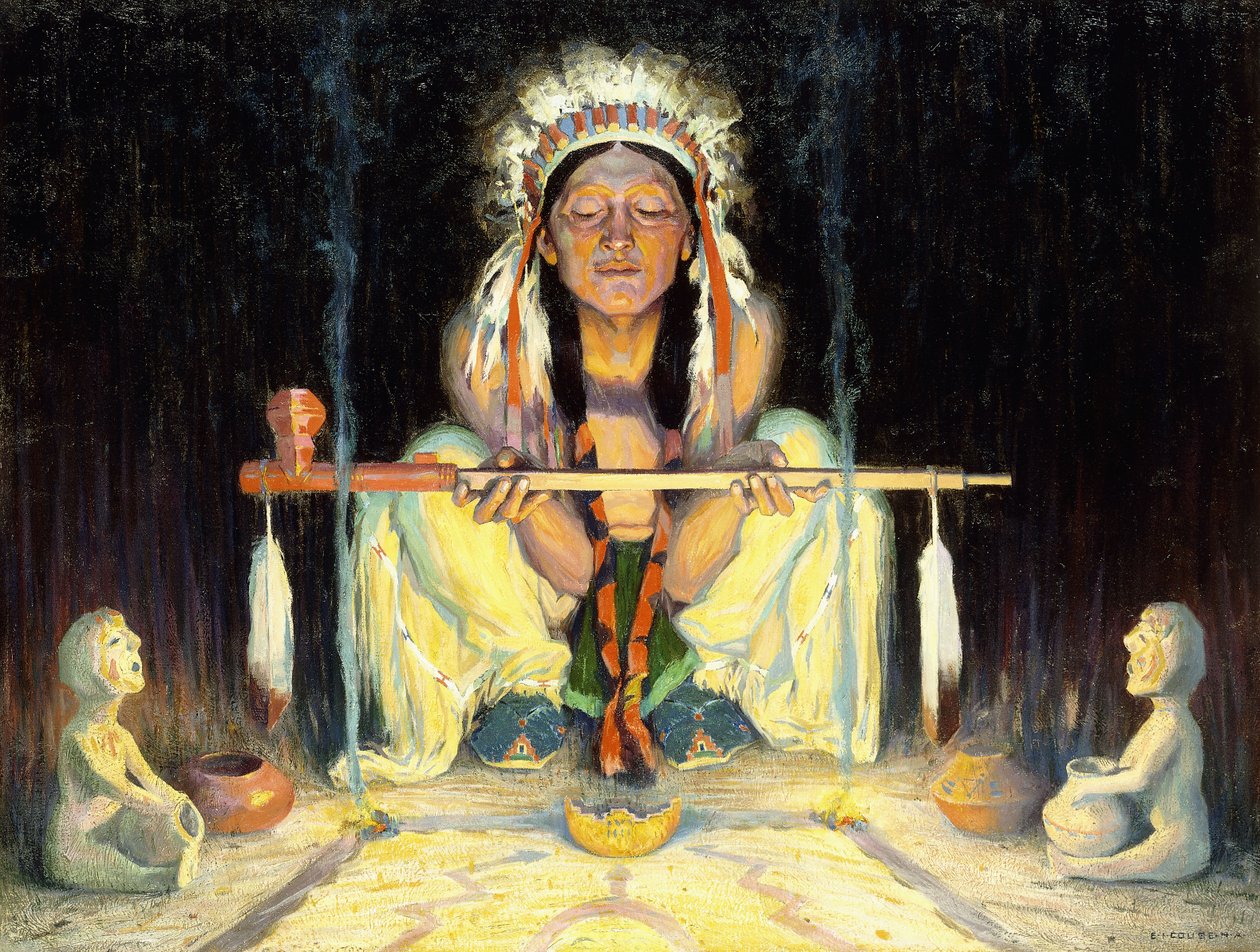 Ofrenda al Gran Espíritu de Eanger Irving Couse