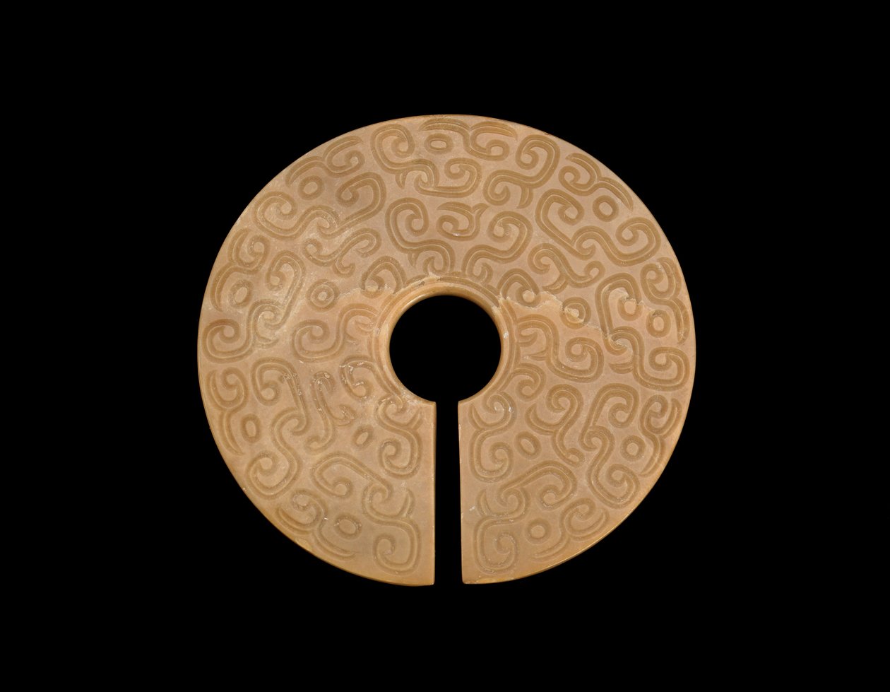 Pendiente con dragones, siglo VIII-VII a.C. de Eastern Zhou Dynasty Chinese School