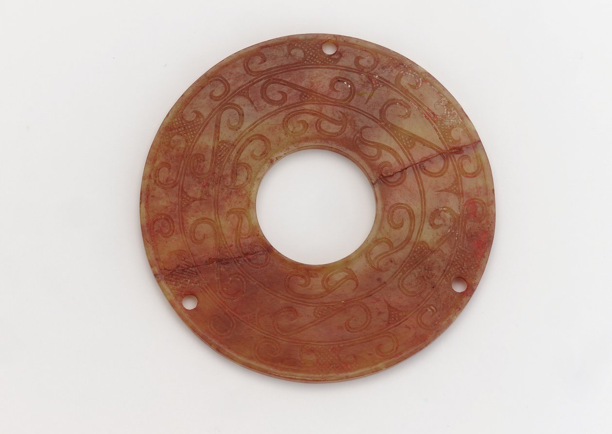 Disco ornamental, siglo IV-III a.C. de Eastern Zhou Dynasty Chinese School