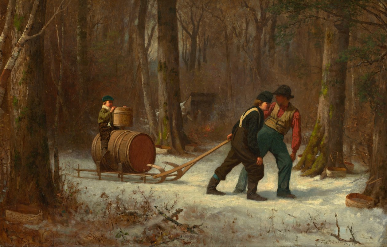En su camino al campamento, 1873 de Eastman Johnson