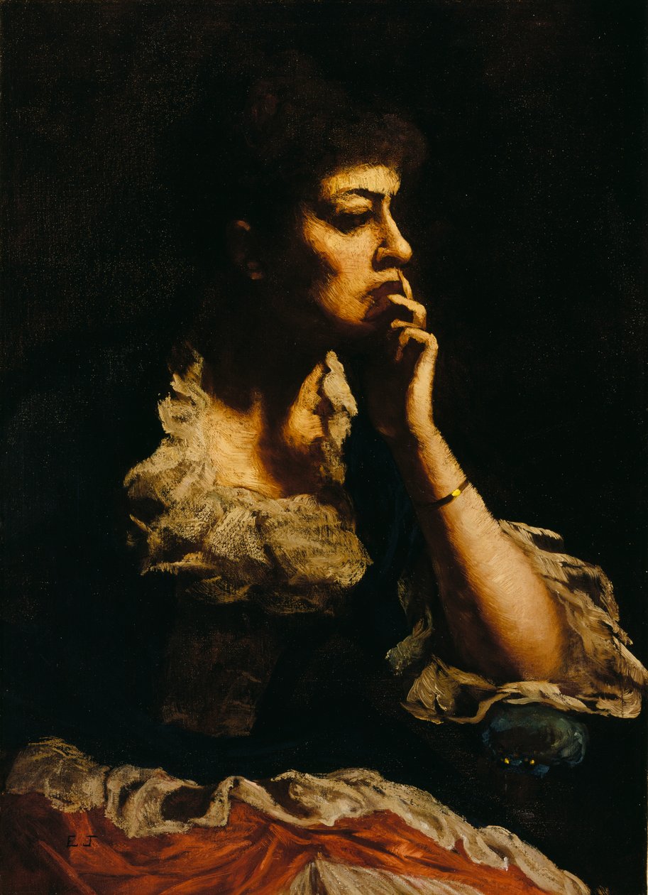Retrato de la Sra. Eastman Johnson, ca. 1888 de Eastman Johnson