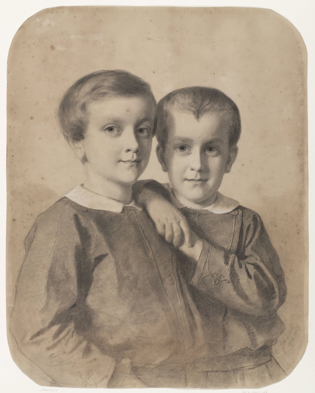 Retrato de Wigbold Albert Willem, conde de Limburg Stirum, y del conde Hendrik de Eastman Johnson