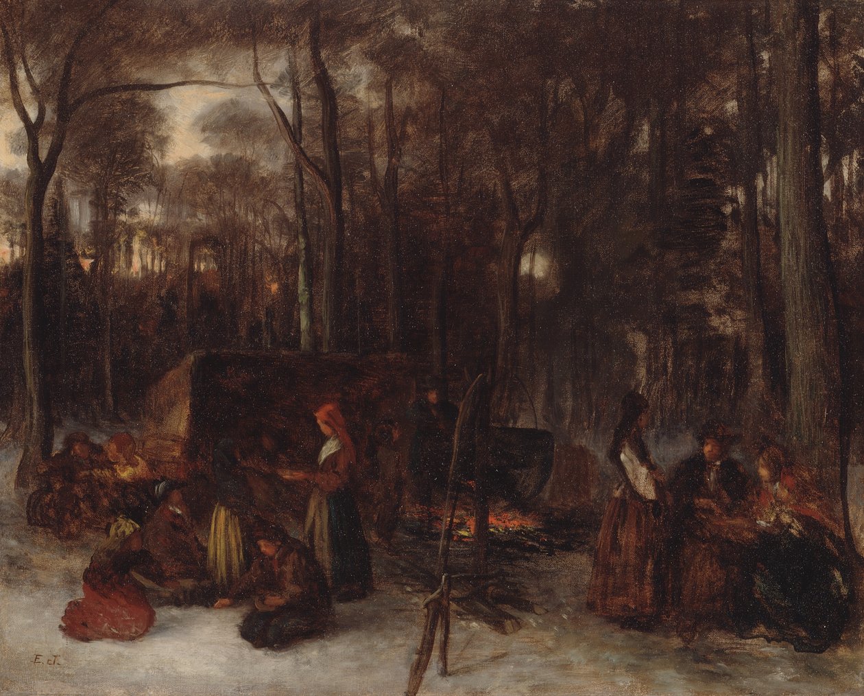 Probando el azúcar de Eastman Johnson