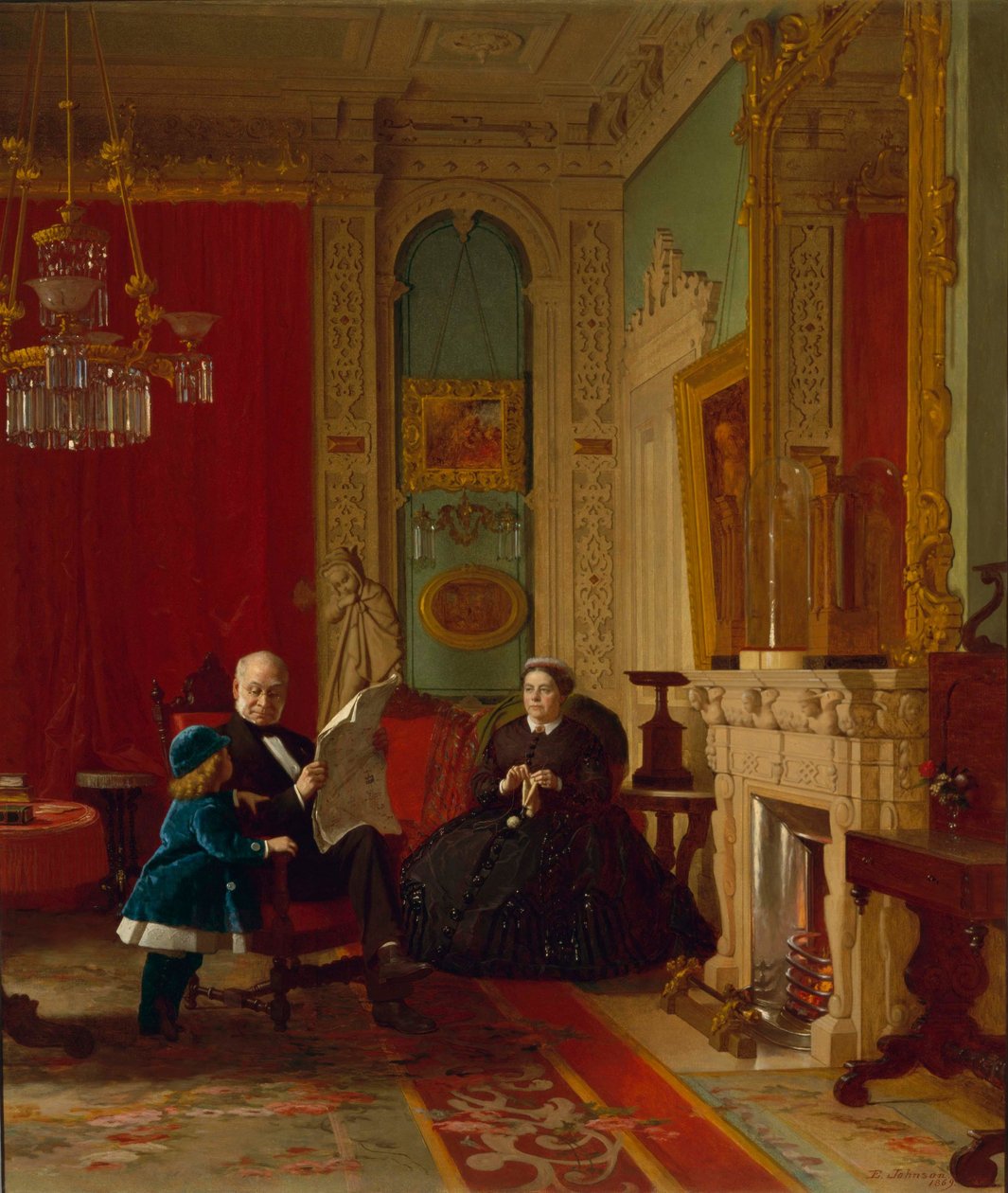 La familia Brown  de Eastman Johnson