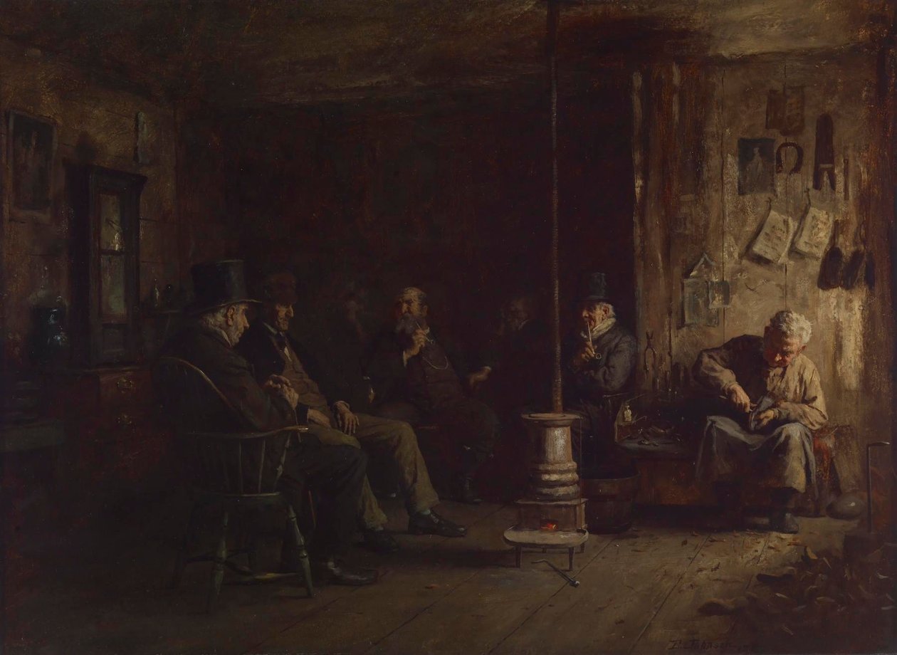 La Escuela de Filosofía de Nantucket de Eastman Johnson
