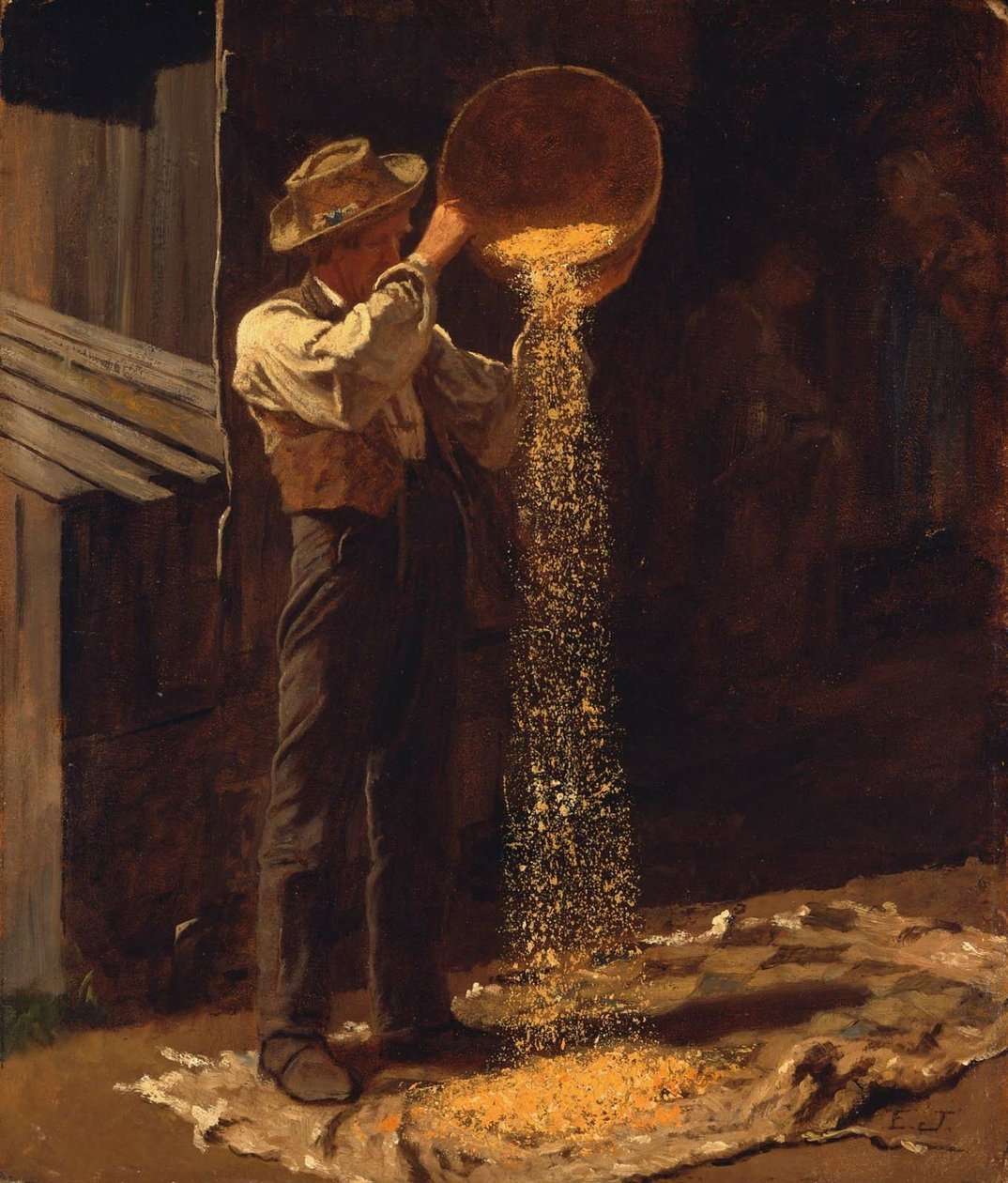 Descabezado de grano de Eastman Johnson