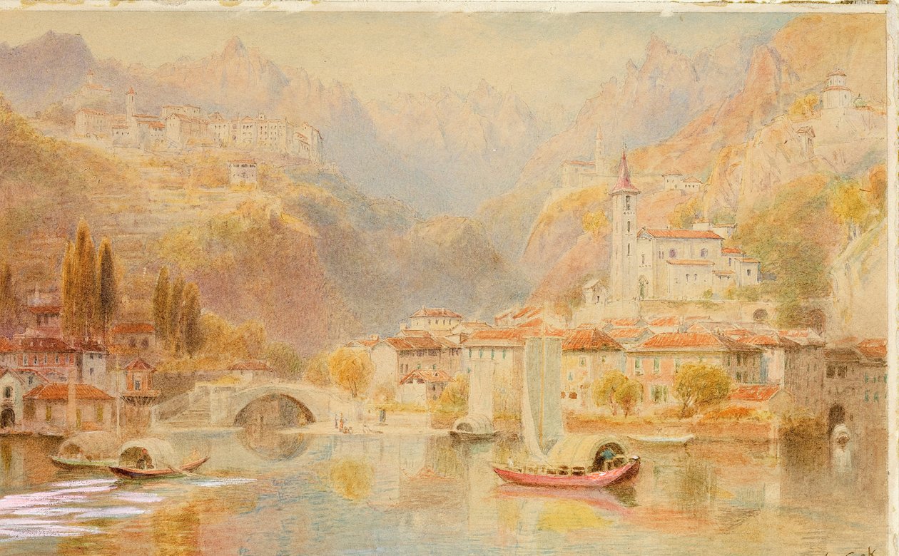 Lago de Lugano de Ebenezer Wake Cook