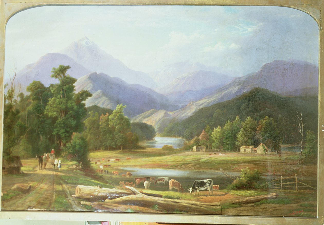 Paisaje de Nueva Zelanda, 1872 de Ebenezer Wake Cook