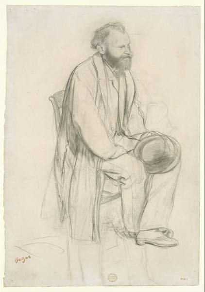 Estudio para un retrato de Edouard Manet de Edgar Degas