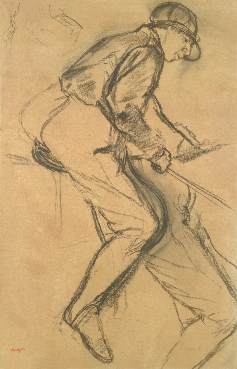 Un jockey de Edgar Degas