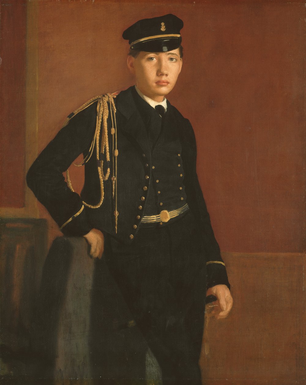 Achille De Gas con uniforme de guardiamarina, 1856-7 de Edgar Degas