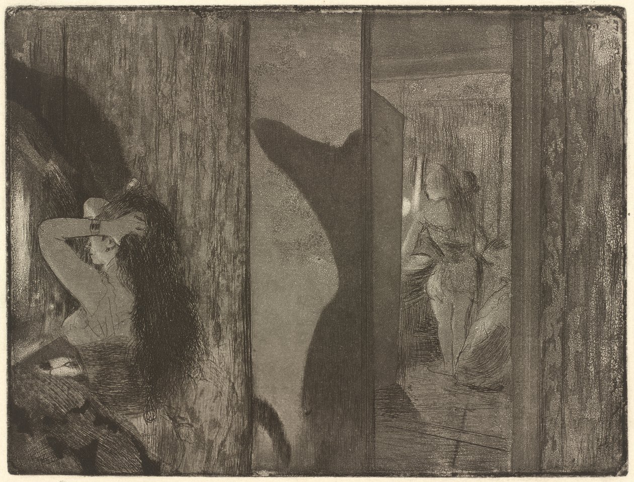 Actrices en sus camerinos de Edgar Degas