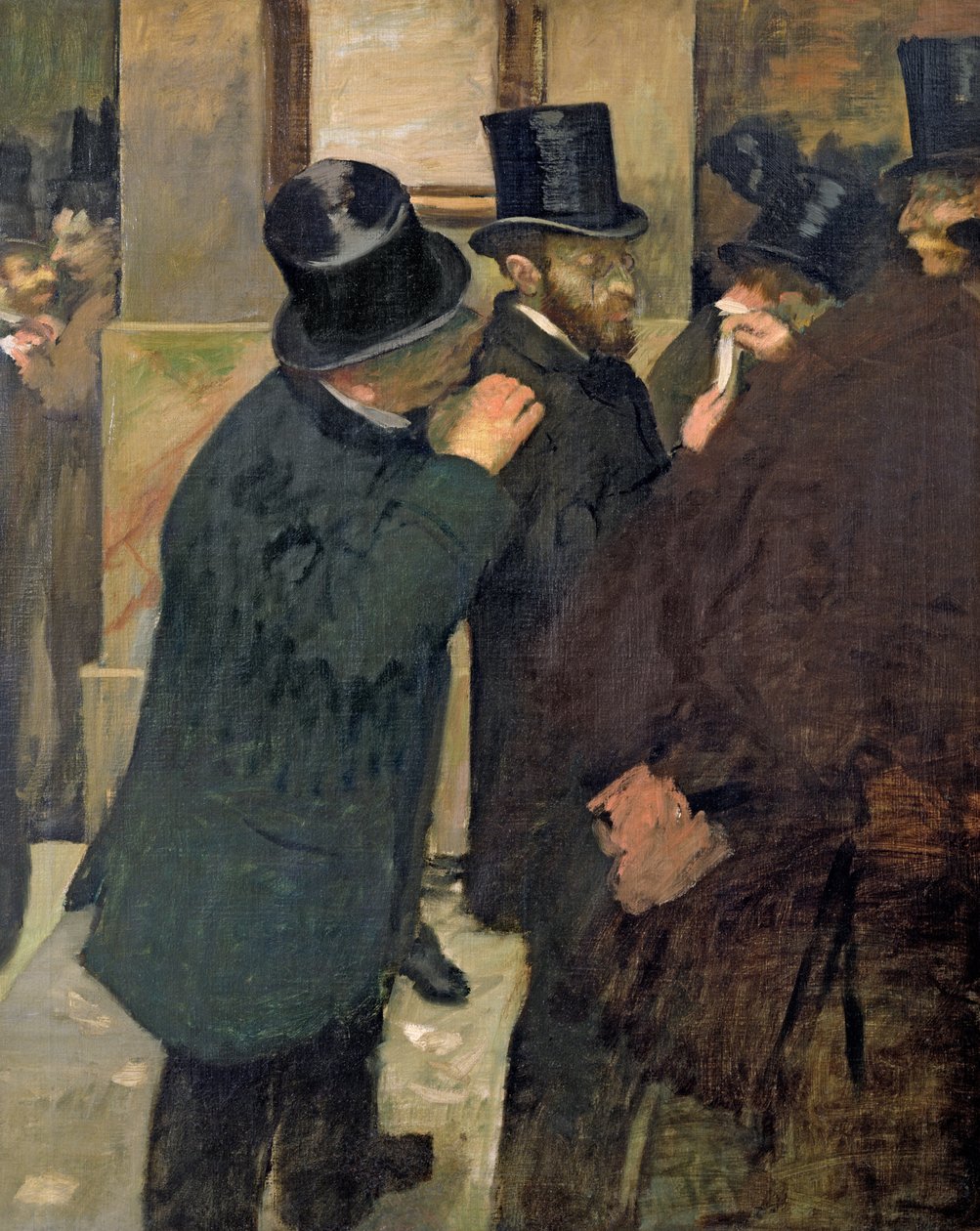 En la Bolsa, c.1878-79 de Edgar Degas