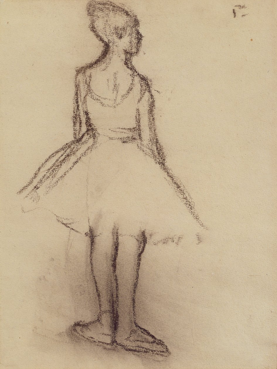 Bailarina vista desde atrás de Edgar Degas