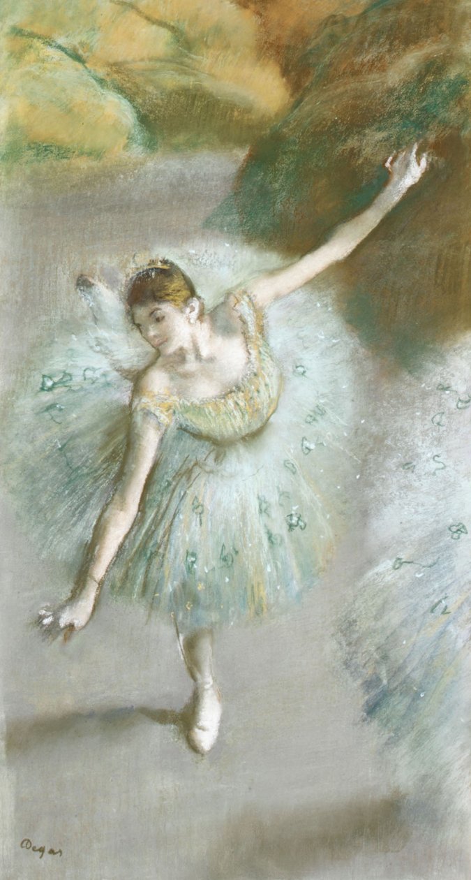 Bailarina en verde de Edgar Degas
