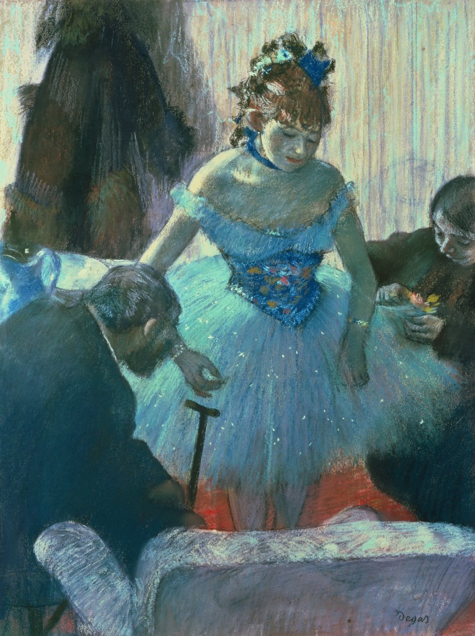 Bailarina en su vestidor de Edgar Degas