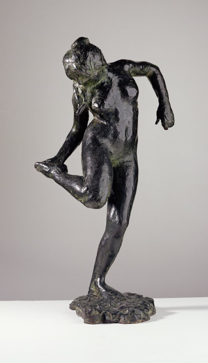 Bailarina mirando la planta de su pie derecho (bronce) de Edgar Degas