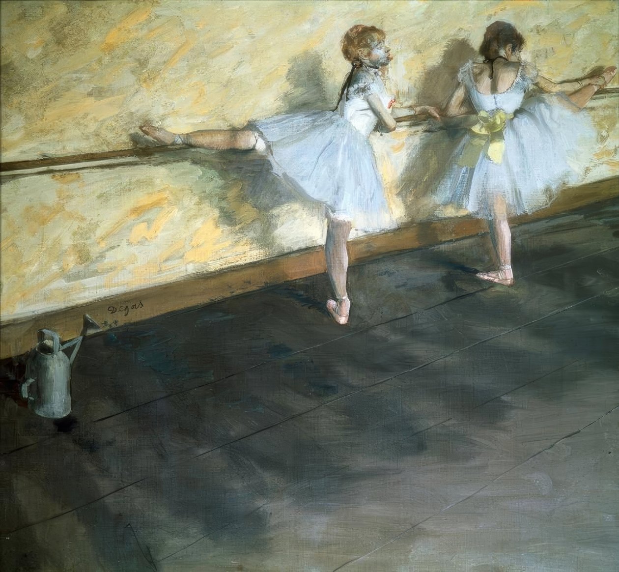 Bailarina en la barra de Edgar Degas