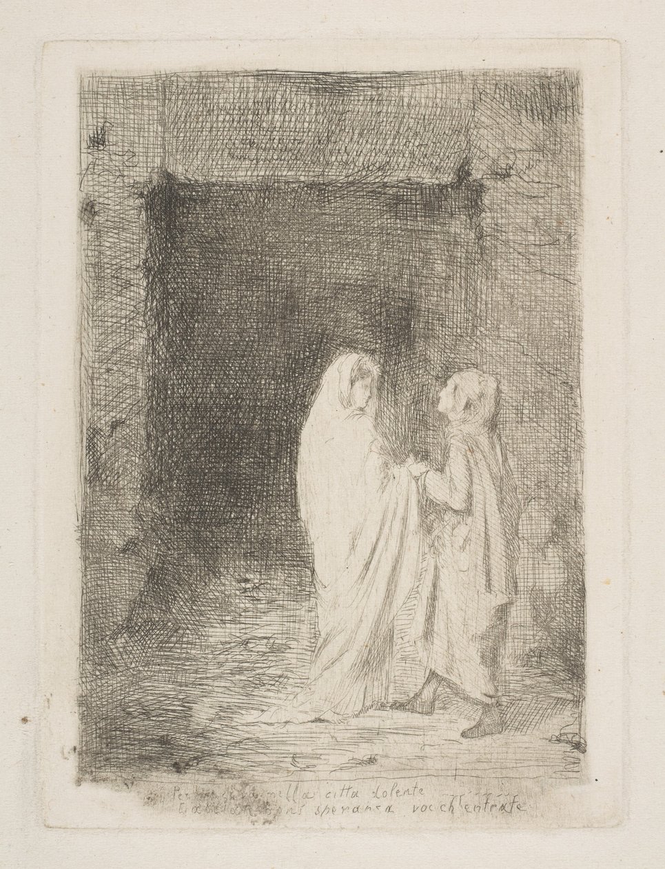 Dante y Virgilio de Edgar Degas