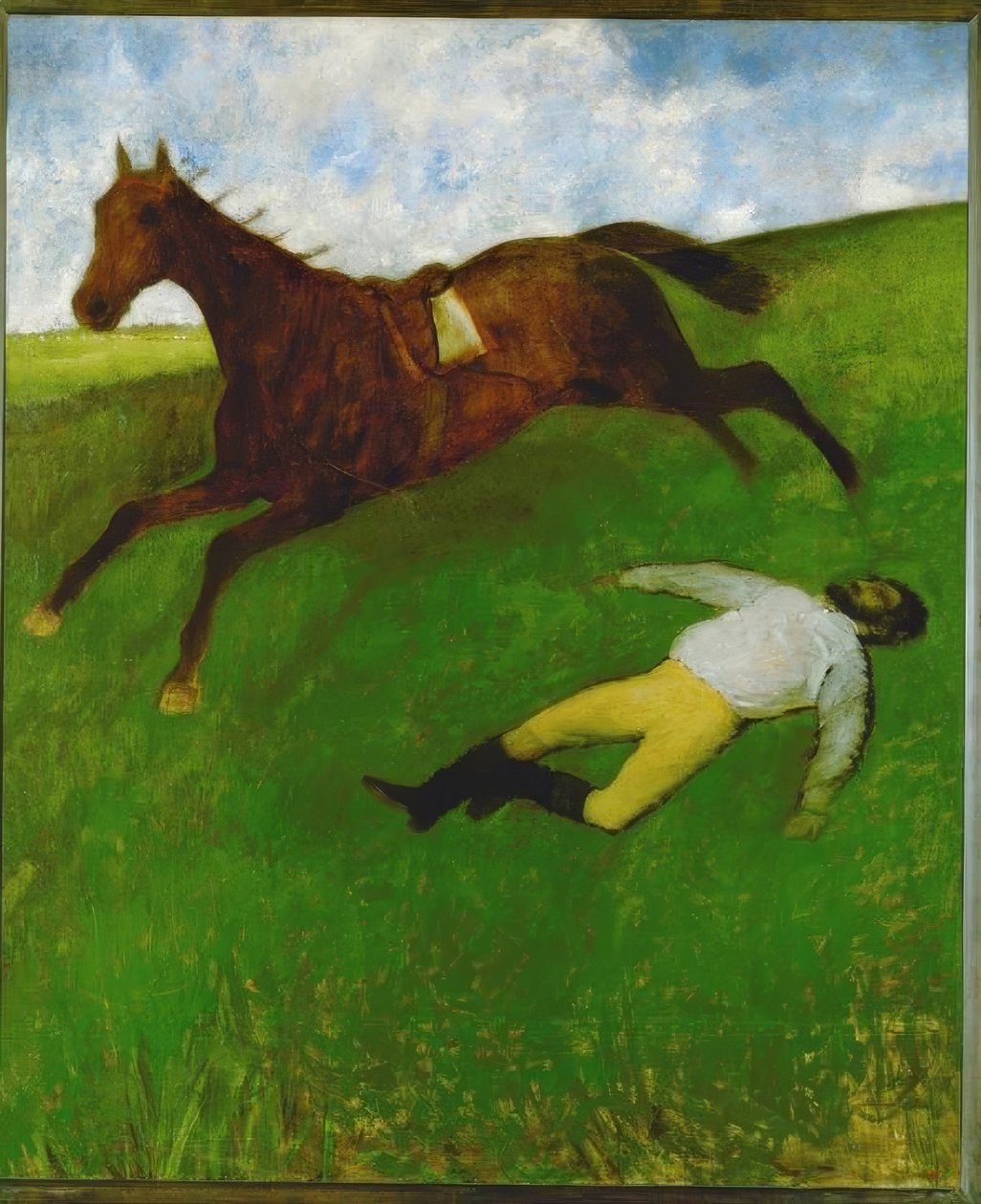 El jinete herido de Edgar Degas